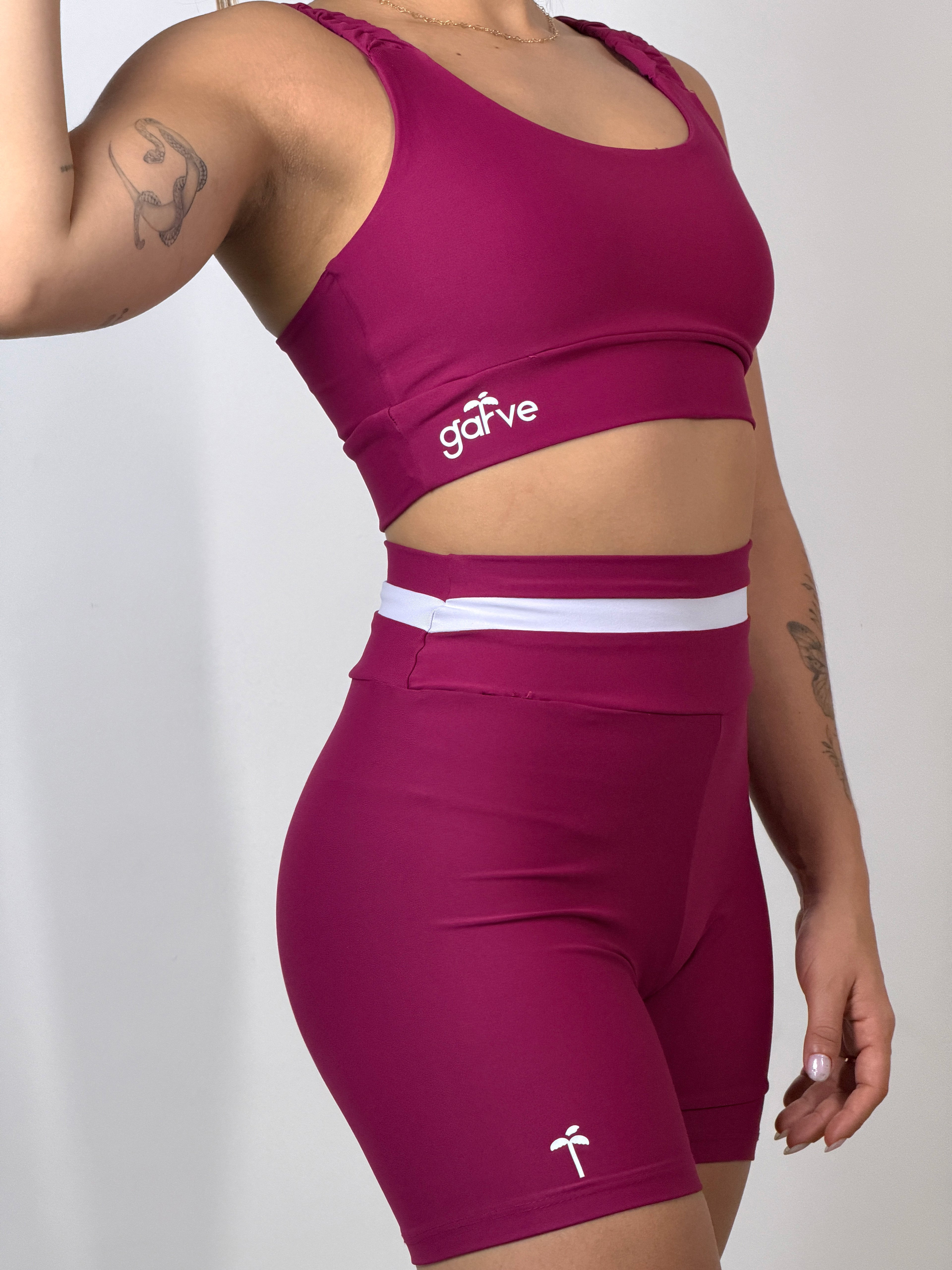 Short Poliamida Listra Vinho