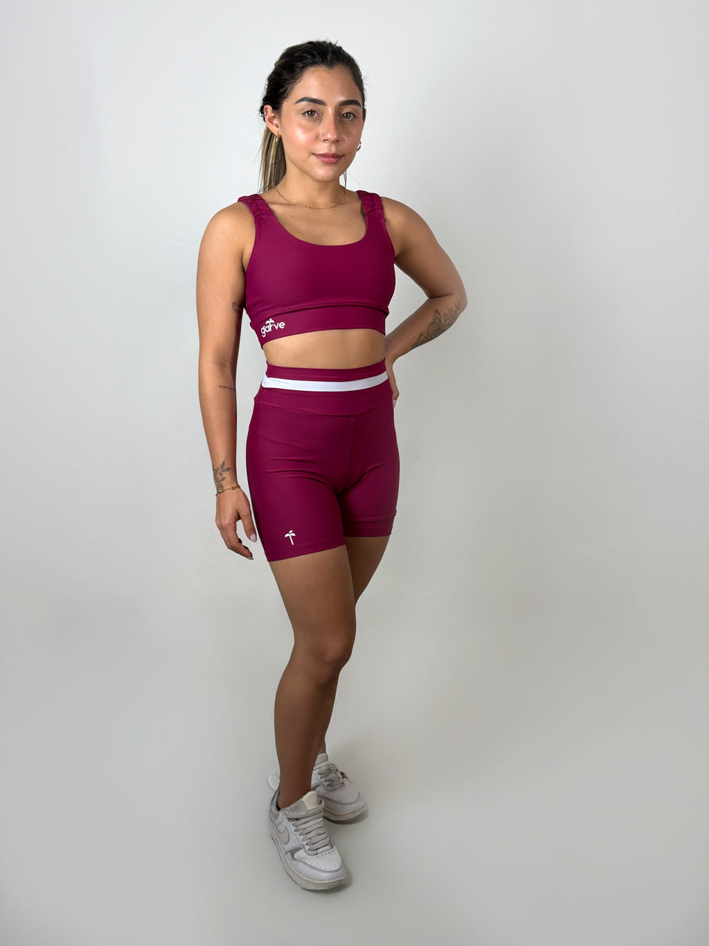 Short Poliamida Listra Vinho