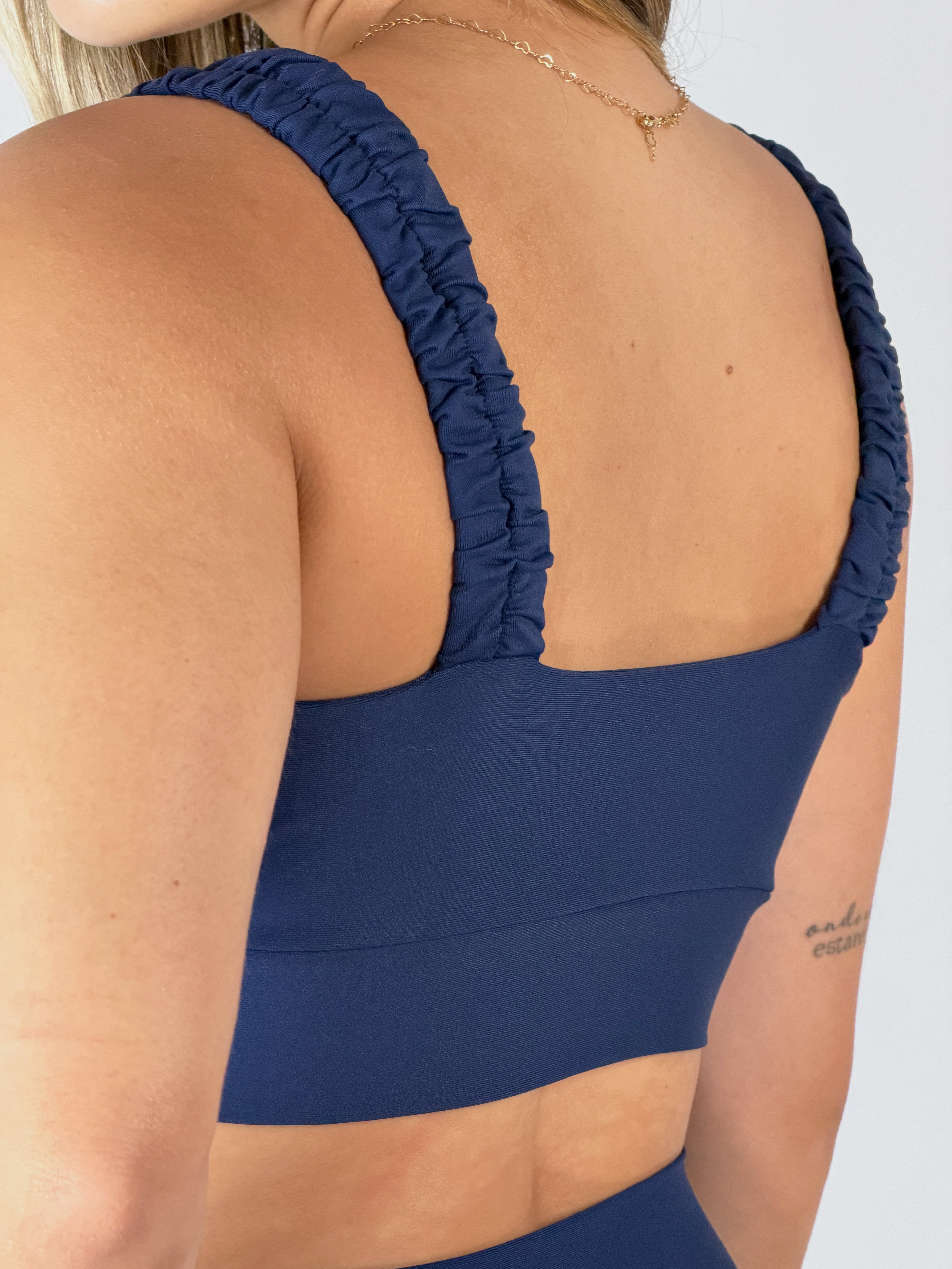 Top Poliamida Franzido