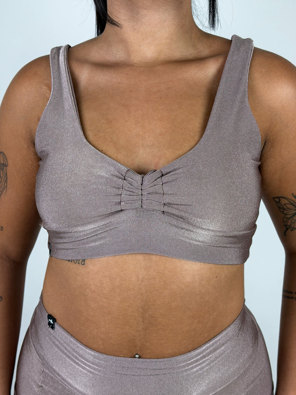 Top Canelado Amarração