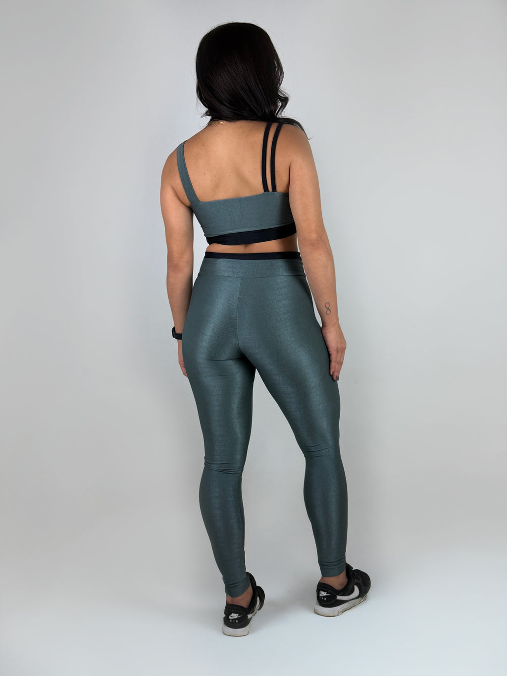 Calça Canelada Brilho Listra