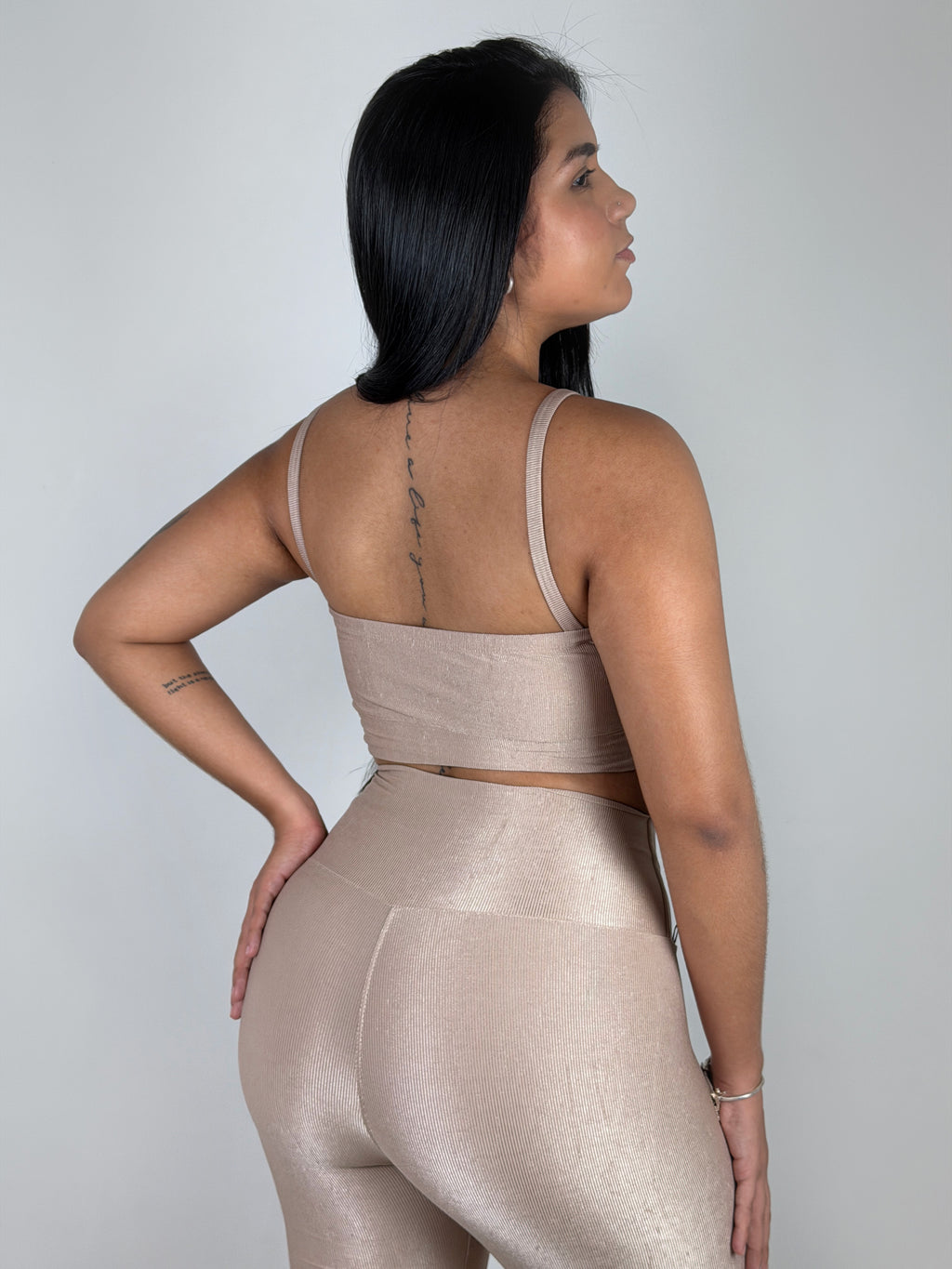 Calça Canelada Brilho