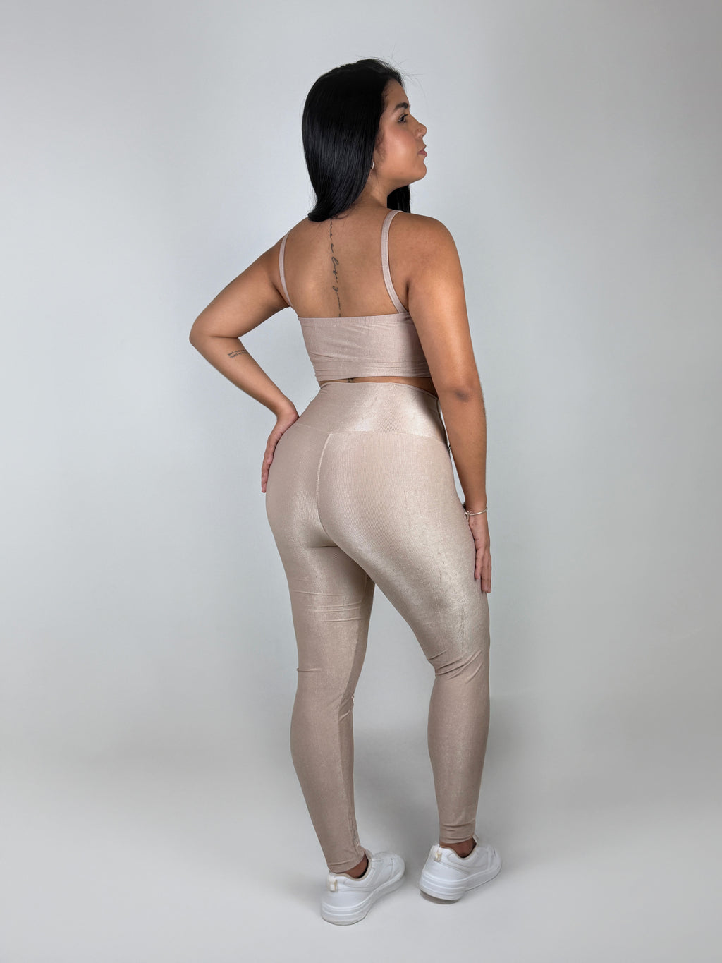 Calça Canelada Brilho